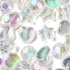 350Pcs 3 Style Transparent Acrylic Beads TACR-FS0001-05-3