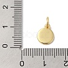 Real 18K Gold Plated Brass Enamel Charms KK-L216-001G-K-4