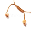 Round Natural White Jade Braided Bead Bracelet BJEW-JB07969-6