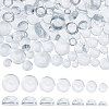   150Pcs 7 Sizes Transparent Glass Cabochons GLAA-PH0002-34-3
