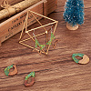 Fashewelry 30Pcs 15 Style Transparent Resin & Walnut Wood Pendants RESI-FW0001-02-14