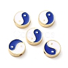 Rack Plating Alloy Enamel Beads ENAM-F146-18G-04-3