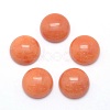 Natural Red Aventurine Cabochons X-G-P393-R48-4MM-1