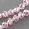 Electroplate Glass Beads Strands EGLA-R033-8mm-12-1