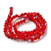 Opaque Solid Color Imitation Jade Glass Beads Strands GLAA-F029-P4mm-D02-2