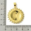 Brass Micro Pave Clear Cubic Zirconia Pendants KK-H472-46B-G-3