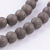 Natural Pyrite Beads Strands G-P303-03-4mm-8-3