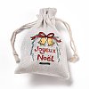 Christmas Cotton Cloth Storage Pouches ABAG-M004-02B-3