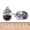 Natural Amethyst Bag Pendants G-Q163-06AS-08-3