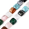 Natural & Synthetic Mixed Gemstone Beads Strands G-T138-160-4