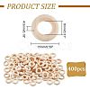 Nbeads 70Pcs 4 Style Unfinished Wood Slices DIY-NB0007-67-2