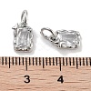 Brass Micro Pave Cubic Zirconia Charms KK-C051-10P-05-3