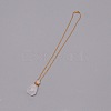 Perfume Bottle Natural Quartz Crystal Pendant Necklace for Girl Women NJEW-WH0009-12-2