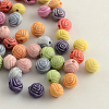 Craft Style Acrylic Flower Beads MACR-Q157-M33-1