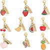 CHGCRAFT Fruit Theme Alloy Enamel Pendant Decorations HJEW-CA0001-44-1