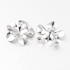 Tarnish Resistant Flower 5-Petal 316 Surgical Stainless Steel Bead Caps X-STAS-M257-01-2