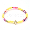 Handmade Polymer Clay Heishi Bead Stretch Bracelets BJEW-JB05078-2