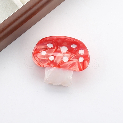 Cute Mushroom Cellulose Acetate Claw Hair Clips PW-WG24556-03-1