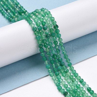 Natural Green Onyx Agate Beads Strands G-D463-02-1