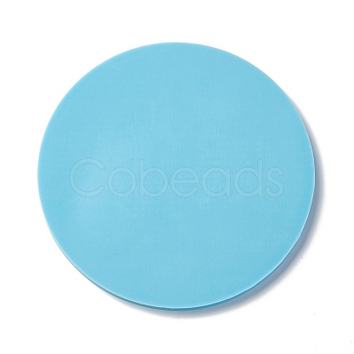 Astrology Board Theme Flat Round Cup Mat Silicone Molds DIY-I088-06A-1