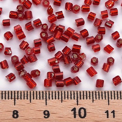 8/0 Glass Bugle Beads SEED-S032-07A-25B-1