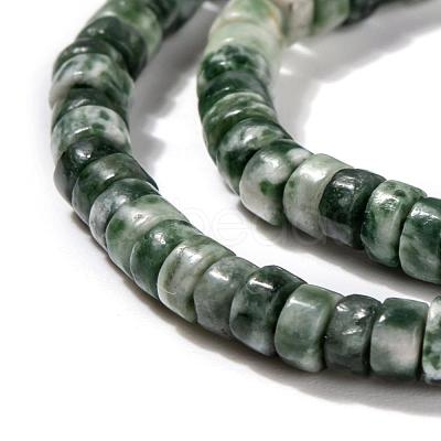 Natural Green Spot Jasper Beads Strands G-F631-A18-1