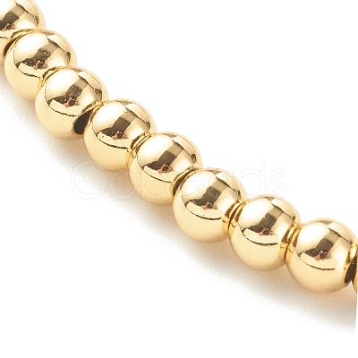 Brass Beaded Bracelets BJEW-JB06335-02-1