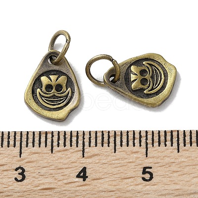 Tibetan Style Brass Pendants KK-M284-44AB-1