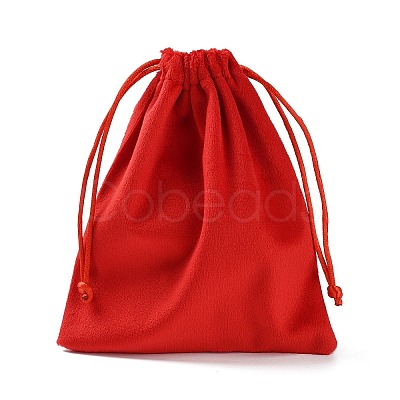 Velvet Jewelry Drawstring Storage Pouches ABAG-P013-02D-1