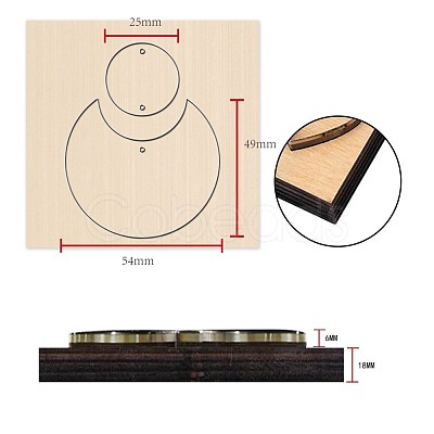 Wood Cutting Dies DIY-WH0169-75-1