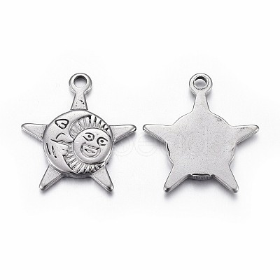 304 Stainless Steel Pendants X-STAS-P218-08-1