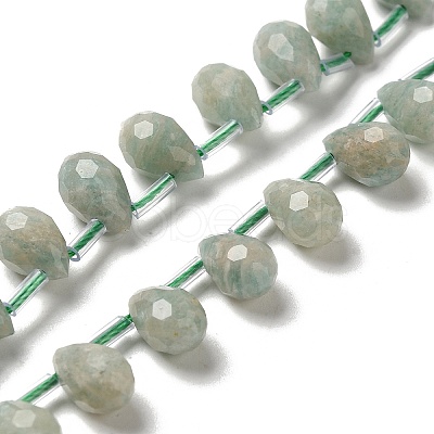 Natural Amazonite Beads Strands G-H297-B07-01-1