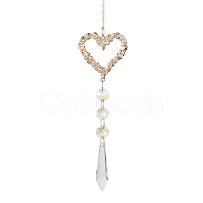 Alloy Rhinestone Hanging Ornaments HJEW-E012-02G-01-1