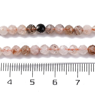 Natural Rutilated Quartz Beads Strands G-G188-B07-02-1