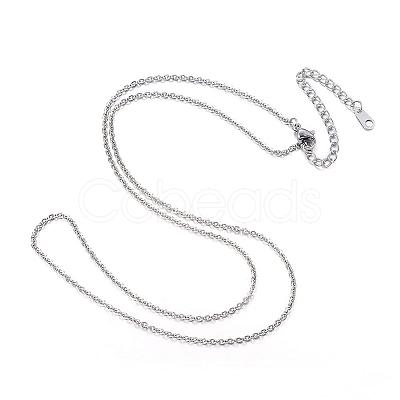 Tarnish Resistant 304 Stainless Steel Necklaces NJEW-E080-13P-1