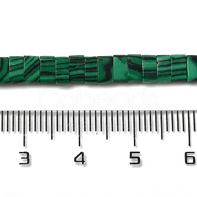 Synthetic Malachite Beads Strands G-Z045-A18-01-1