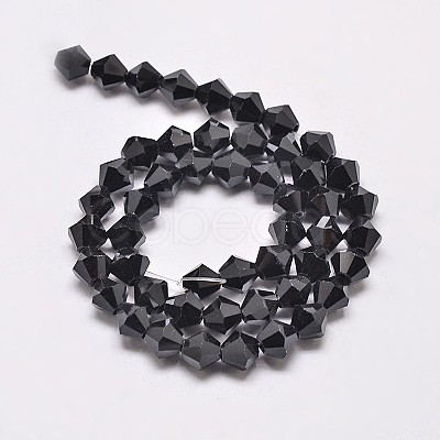 Imitate Austrian Crystal Bicone Glass Beads Strands GLAA-F029-5x5mm-02-1