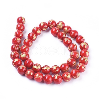 Natural Mashan Jade Beads Strands X-G-F670-A14-10mm-1