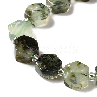 Natural Prehnite Beads Strands G-P534-A01-02-1