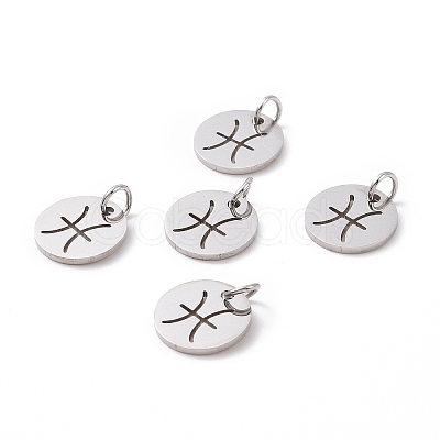 Non-Tarnish 304 Stainless Steel Charms STAS-Q201-T445-12S-1