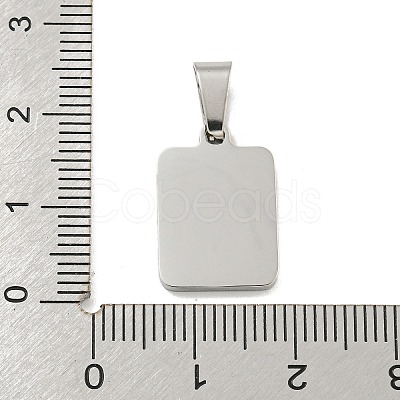 304 Stainless Steel Pave Natural White Shell Pendants STAS-S130-03P-A-1