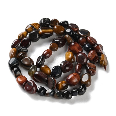 Natural Tiger Eye Beads Strands G-P497-01C-24-1