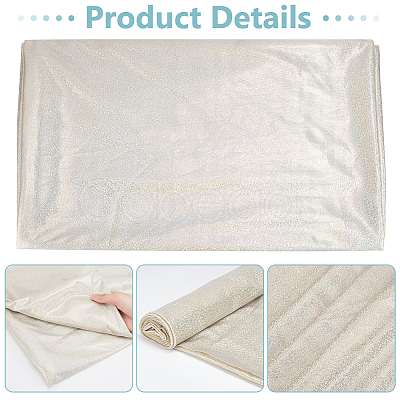 Laser Polyester Bronzing Fabric DIY-WH0491-24-1