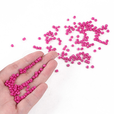 Baking Paint Glass Seed Beads SEED-S002-K24-1