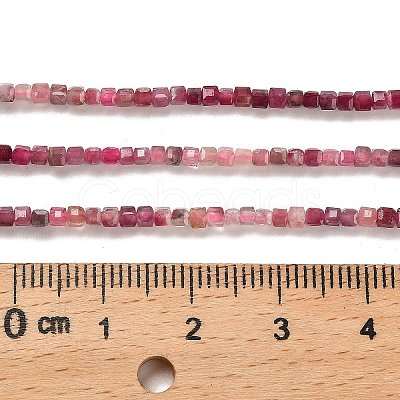 Gradient Color Natural Pink Tourmaline Beads Strands G-K373-A03-01-1