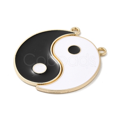 Rack Alloy Enamel Pendants ENAM-Q505-06G-1