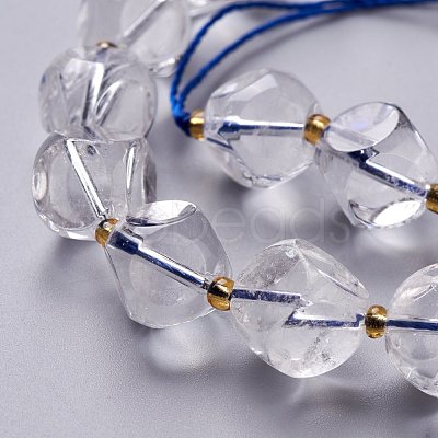 Natural Quartz Crystal Beads Strand G-M367-43D-1