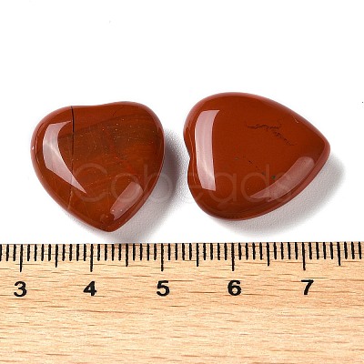 Natural Red Jasper Heart Palm Stones G-M416-09D-1