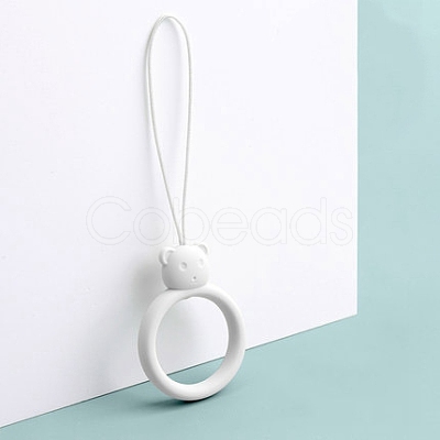 Ring with Bear Shapes Silicone Mobile Phone Finger Rings MOBA-PW0001-20L-1