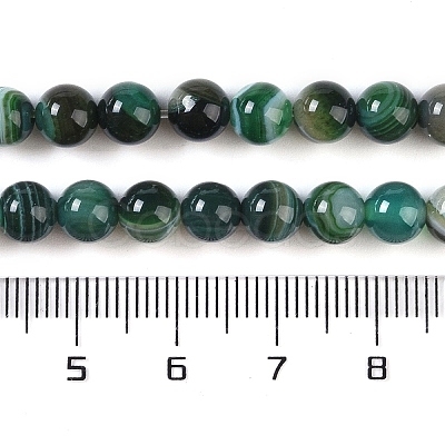Natural Striped Agate/Banded Agate Beads Strands G-Z060-A01-A19-1